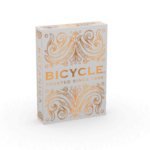 Eine Bicycle Creatives Botanica Kartenschachtel steht mit sichtbarer Vorderseite vor einem weißem Hintergrund.