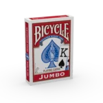 Eine Bicycle Originals Jumbo Schachtel steht mit sichtbarer Vorderseite vor einem weißem Hintergrund.
